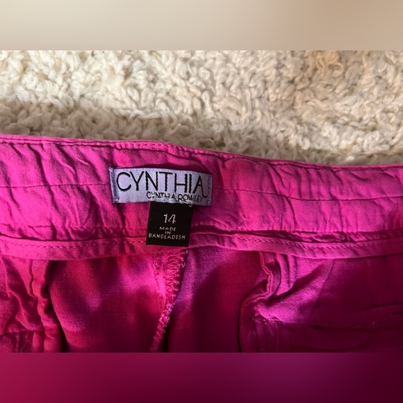 Women's Size 14 Cynthia Rowley Pink Shorts NWT - Picture 5 of 7